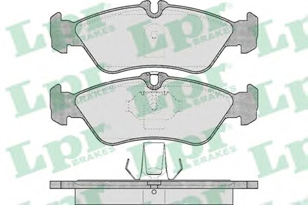 LPR - 05P610 - Комплект тормозных колодок, дисковый тормоз (Тормозная система)