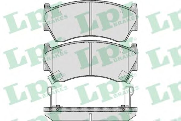 LPR - 05P617 - Комплект тормозных колодок, дисковый тормоз (Тормозная система)