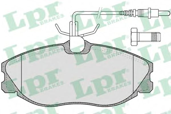 LPR - 05P620 - Комплект тормозных колодок, дисковый тормоз (Тормозная система)