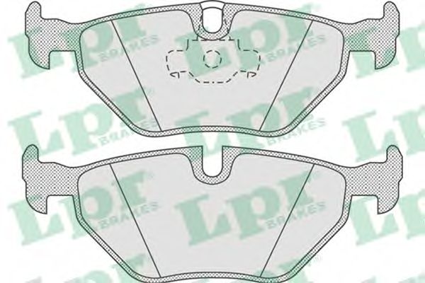 LPR - 05P675 - Комплект тормозных колодок, дисковый тормоз (Тормозная система)