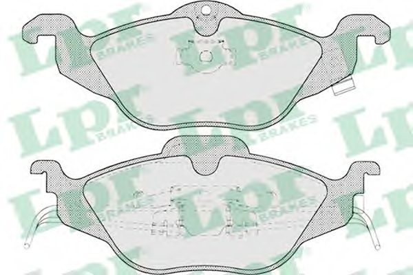 LPR - 05P698 - Комплект тормозных колодок, дисковый тормоз (Тормозная система)