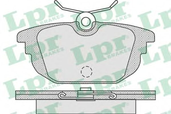 LPR - 05P736 - Комплект тормозных колодок, дисковый тормоз (Тормозная система)