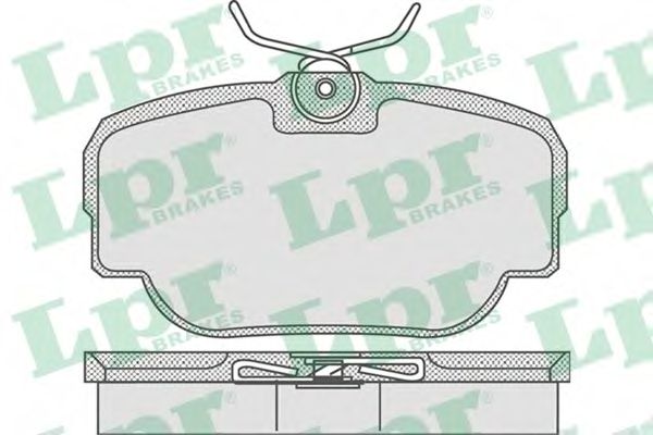 LPR - 05P739 - Комплект тормозных колодок, дисковый тормоз (Тормозная система)