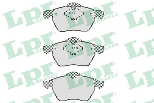 LPR - 05P772 - Комплект тормозных колодок, дисковый тормоз (Тормозная система)