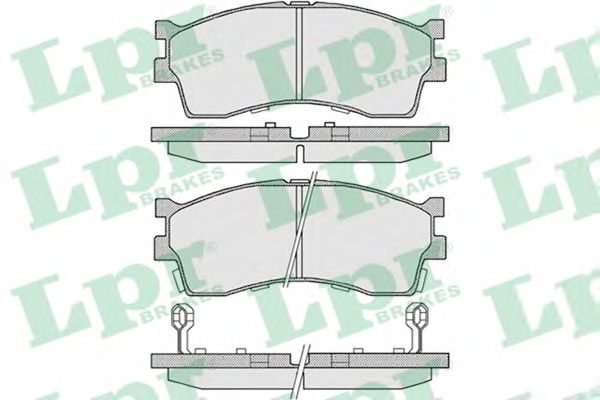 LPR - 05P809 - Комплект тормозных колодок, дисковый тормоз (Тормозная система)