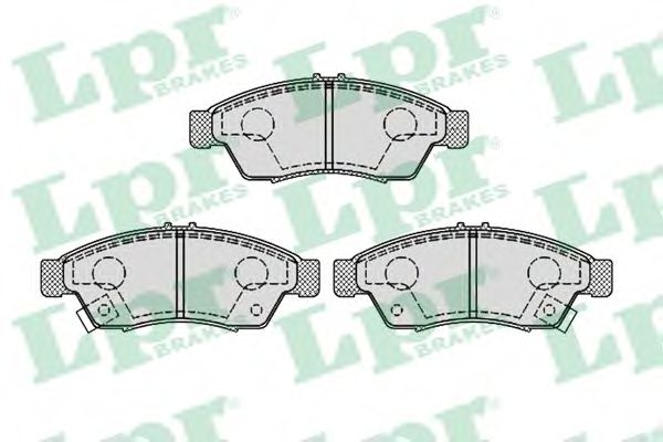 LPR - 05P852 - Комплект тормозных колодок, дисковый тормоз (Тормозная система)