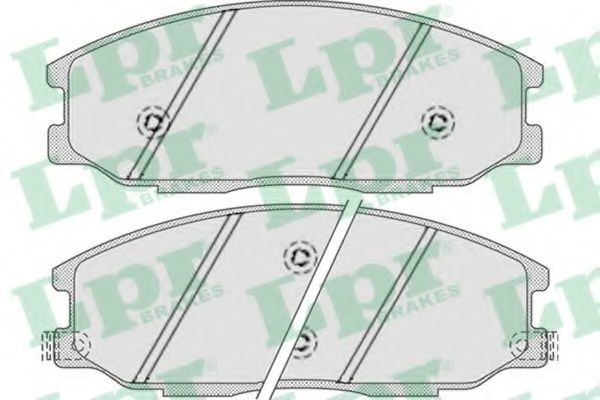 LPR - 05P858 - Комплект тормозных колодок, дисковый тормоз (Тормозная система)