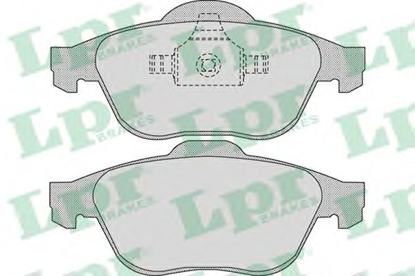 LPR - 05P898 - Комплект тормозных колодок, дисковый тормоз (Тормозная система)