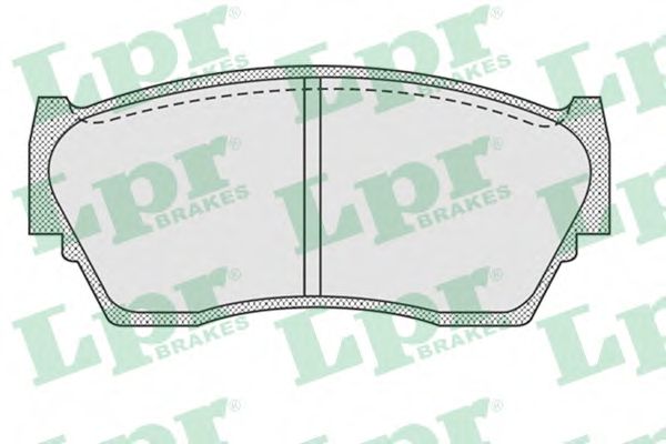 LPR - 05P934 - Комплект тормозных колодок, дисковый тормоз (Тормозная система)