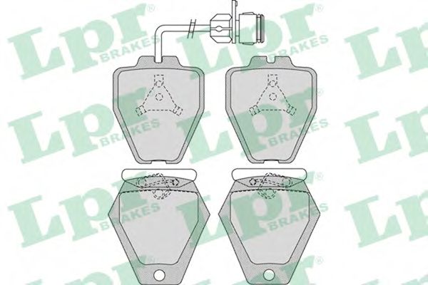 LPR - 05P981 - Комплект тормозных колодок, дисковый тормоз (Тормозная система)