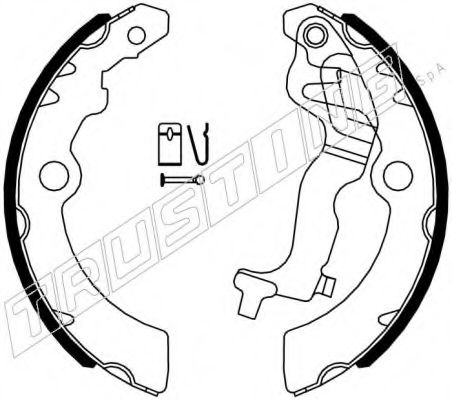 TRUSTING - 111.252 - Комплект тормозных колодок (Тормозная система)