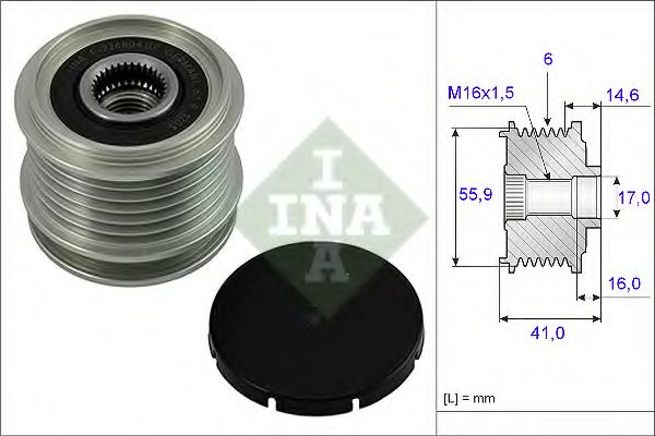 INA - 535 0010 10 - Механизм свободного хода генератора (Генератор)