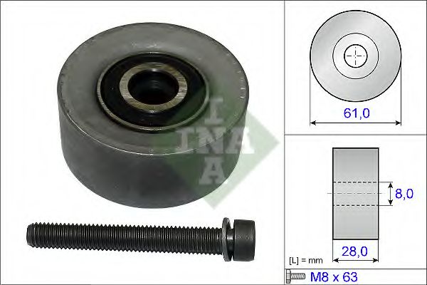 INA - 532 0472 10 - Паразитный / Ведущий ролик, зубчатый ремень (Ременный привод)