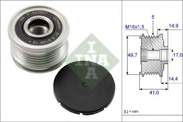 INA - 535 0101 10 - Механизм свободного хода генератора (Генератор)