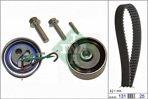 INA - 530 0338 10 - Комплект ремня ГРМ (Ременный привод)