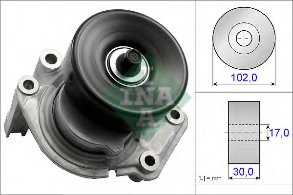 INA - 534 0350 10 - Натяжная планка, поликлиновой ремень (Ременный привод)