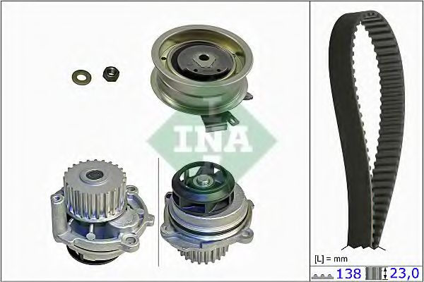 INA - 530 0171 31 - Водяной насос + комплект зубчатого ремня (Охлаждение)