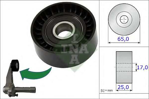 INA - 531 0866 10 - Натяжной ролик, поликлиновойремень (Ременный привод)