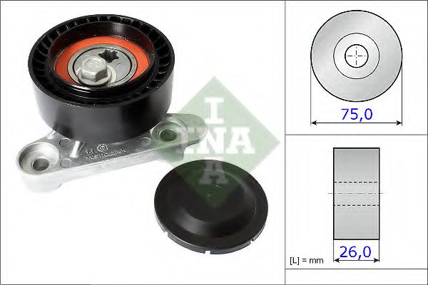 INA - 531 0871 10 - Натяжной ролик, поликлиновойремень (Ременный привод)