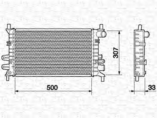 MAGNETI MARELLI - 350213498000 - Радиатор, охлаждение двигателя (Охлаждение)