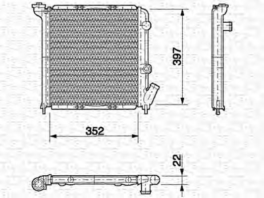 MAGNETI MARELLI - 350213613000 - Радиатор, охлаждение двигателя (Охлаждение)