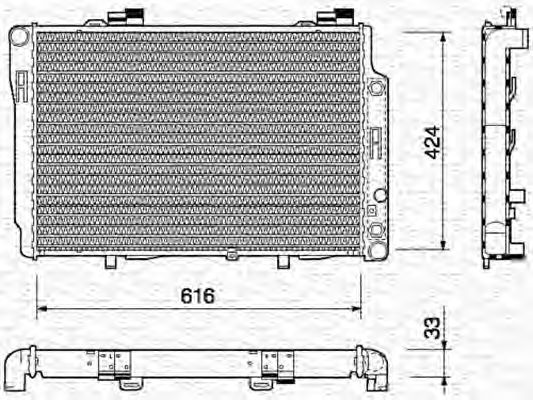 MAGNETI MARELLI - 350213742000 - Радиатор, охлаждение двигателя (Охлаждение)