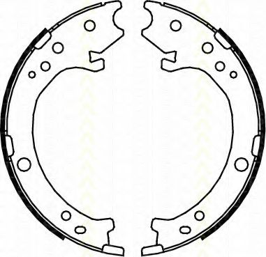 TRISCAN - 8100 40007 - Комплект тормозных колодок, стояночная тормозная система (Тормозная система)
