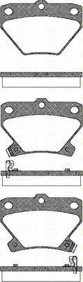 TRISCAN - 8110 13047 - Комплект тормозных колодок, дисковый тормоз (Тормозная система)