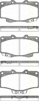 TRISCAN - 8110 13178 - Комплект тормозных колодок, дисковый тормоз (Тормозная система)