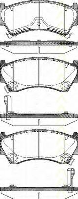 TRISCAN - 8110 14008 - Комплект тормозных колодок, дисковый тормоз (Тормозная система)