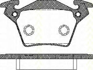 TRISCAN - 8110 23023 - Комплект тормозных колодок, дисковый тормоз (Тормозная система)