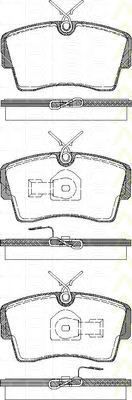 TRISCAN - 8110 24997 - Комплект тормозных колодок, дисковый тормоз (Тормозная система)