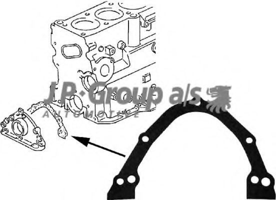 JP GROUP - 1119100300 - Прокладка, крышка картера (блок-картер двигателя) (Блок-картер двигателя)