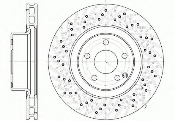 KAWE - 6780 10 - Тормозной диск (Тормозная система)