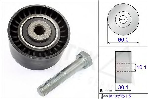 AUTEX - 651422 - Паразитный / Ведущий ролик, зубчатый ремень (Ременный привод)