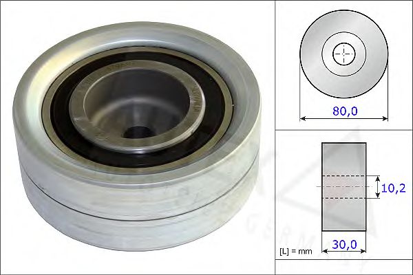 AUTEX - 654718 - Паразитный / Ведущий ролик, зубчатый ремень (Ременный привод)