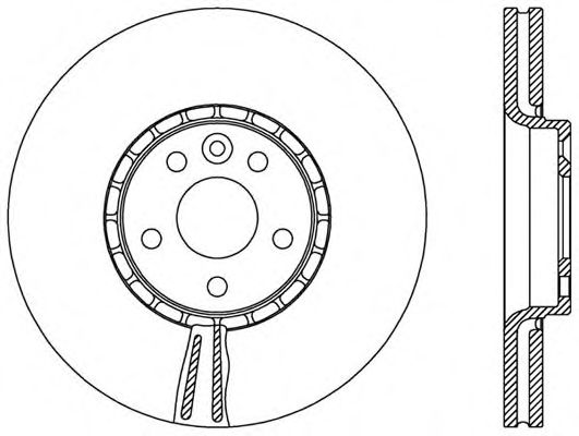 OPEN PARTS - BDR2519.20 - Тормозной диск (Тормозная система)