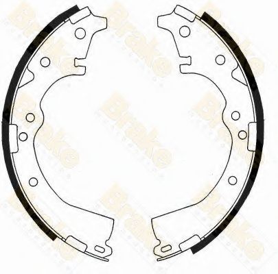 BRAKE ENGINEERING - SH1184 - Комплект тормозных колодок (Тормозная система)