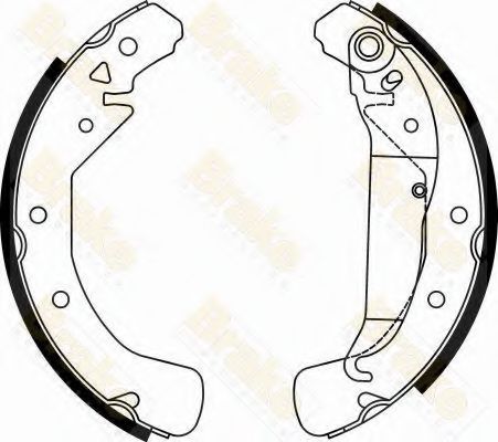 BRAKE ENGINEERING - SH2497 - Комплект тормозных колодок (Тормозная система)