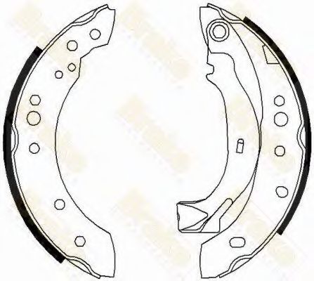 BRAKE ENGINEERING - SH2577 - Комплект тормозных колодок (Тормозная система)