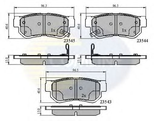 COMLINE - CBP3935 - Комплект тормозных колодок, дисковый тормоз (Тормозная система)