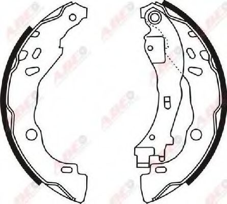 ABE - C0C020ABE - Комплект тормозных колодок (Тормозная система)