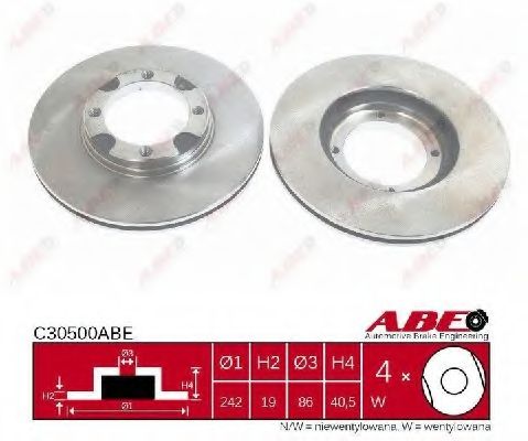 ABE - C30500ABE - Тормозной диск (Тормозная система)