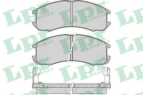 LPR - 05P036 - Комплект тормозных колодок, дисковый тормоз (Тормозная система)
