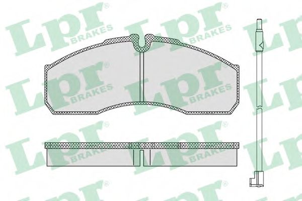 LPR - 05P1109A - Комплект тормозных колодок, дисковый тормоз (Тормозная система)