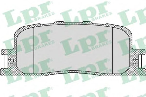 LPR - 05P1115 - Комплект тормозных колодок, дисковый тормоз (Тормозная система)