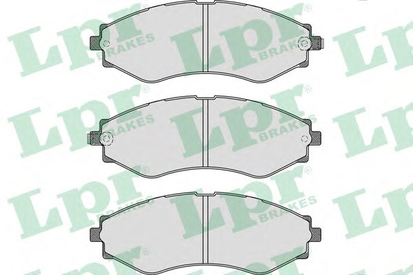 LPR - 05P1209 - Комплект тормозных колодок, дисковый тормоз (Тормозная система)