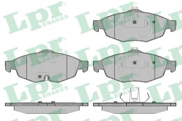 LPR - 05P1356 - Комплект тормозных колодок, дисковый тормоз (Тормозная система)