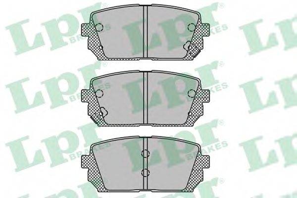 LPR - 05P1416 - Комплект тормозных колодок, дисковый тормоз (Тормозная система)