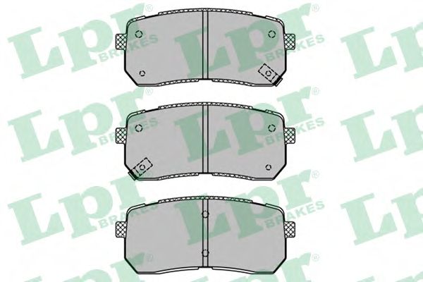 LPR - 05P1450 - Комплект тормозных колодок, дисковый тормоз (Тормозная система)